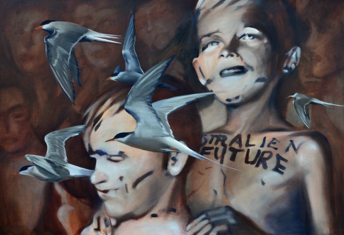 Australien Future 2017 oil on canvas 120 x 70 cm