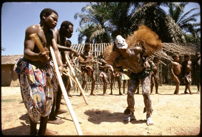Initiation rituals among Ndaka people, near Epulu, Ituri Forest, Congo (Democratic Republic),